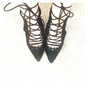 Kendall + Kylie lace up black heels
